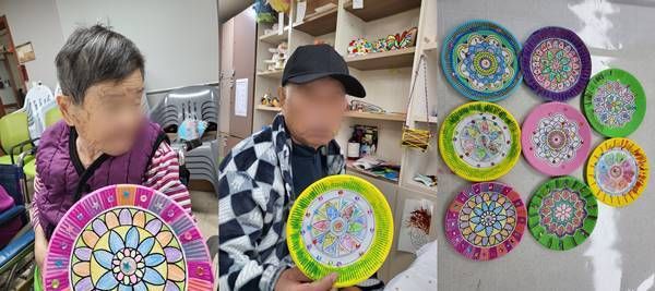  2021년 12월 30일 미술 및 공예활동(만다라,문양촛대)