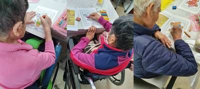 2021년 12월 09일 미술 및 공예활동(해바라기, 크리스마스트리 만들기)